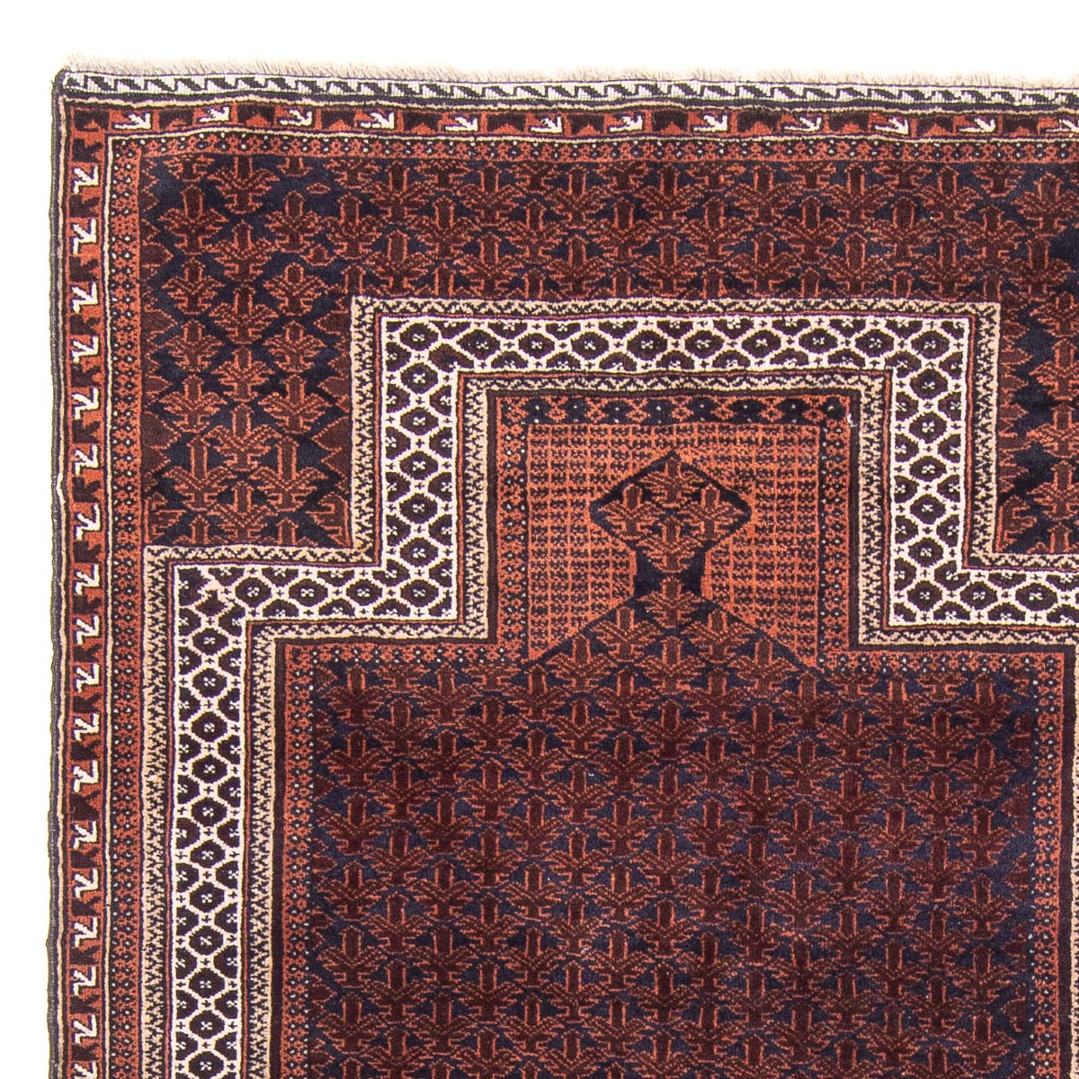 Baluch tapijt - Gebedskleed - 146 x 96 cm - donkerblauw