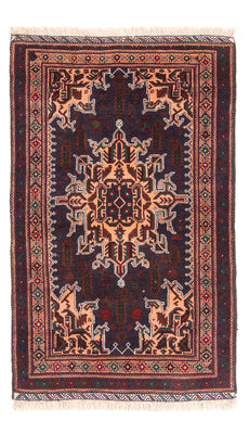 Baluch tapijt - 150 x 89 cm - donkerblauw