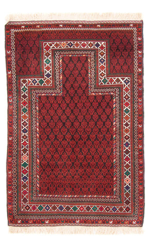 Baluch tapijt - Gebedskleed - 155 x 103 cm - rood
