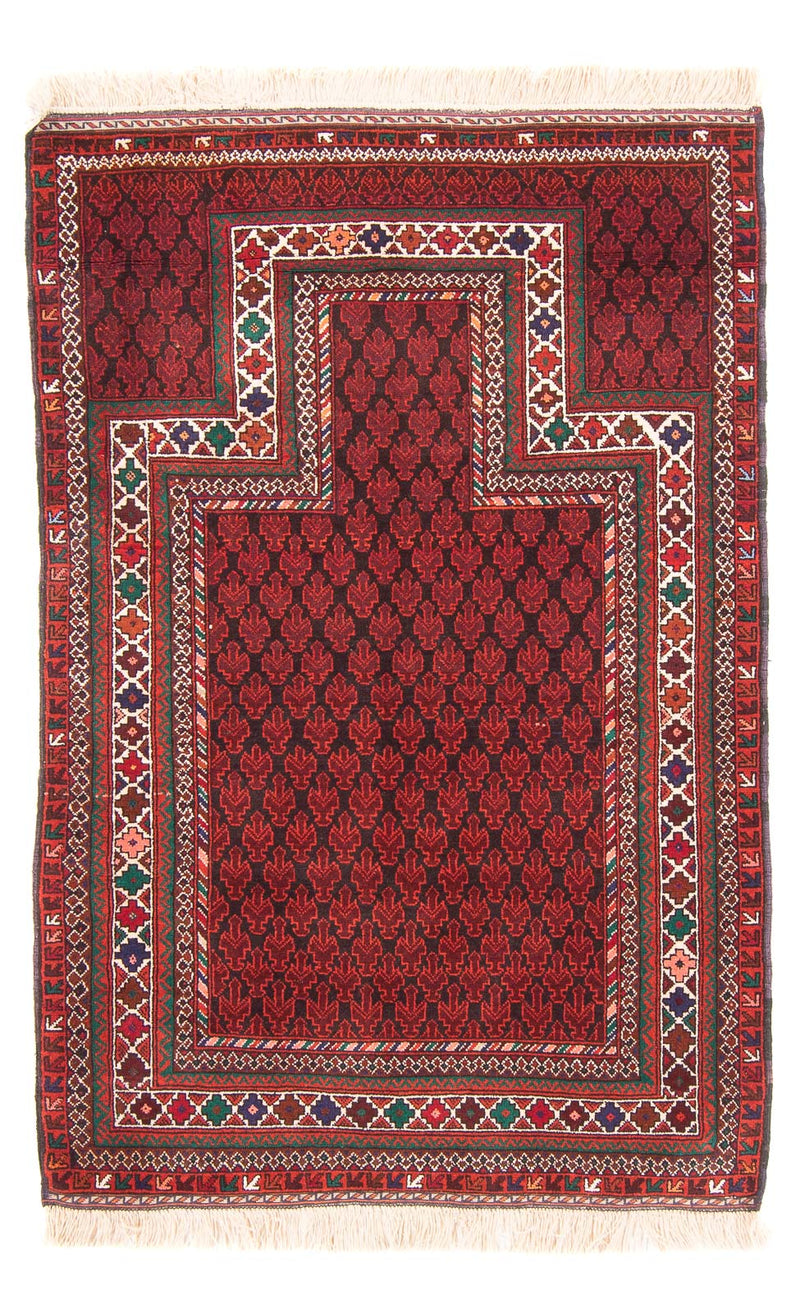 Baluch tapijt - Gebedskleed - 155 x 103 cm - rood