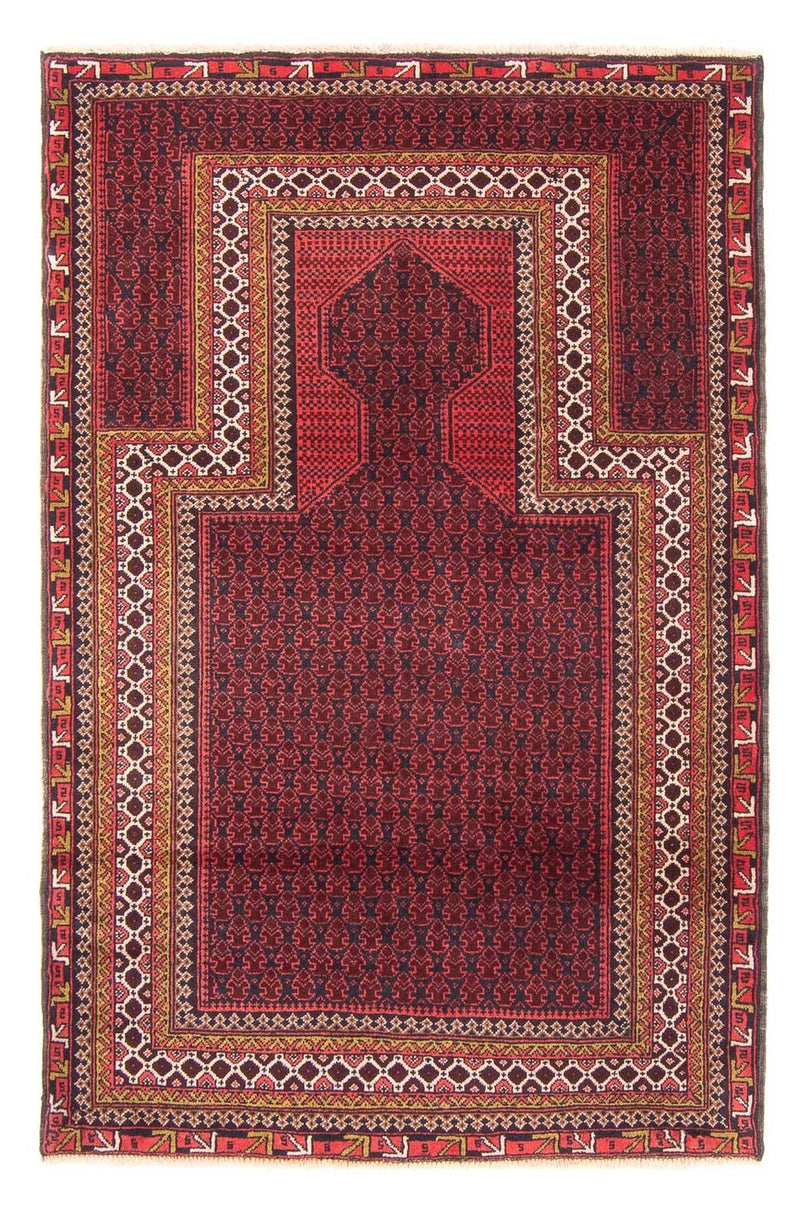 Baluch tapijt - Gebedskleed - 140 x 91 cm - donkerblauw