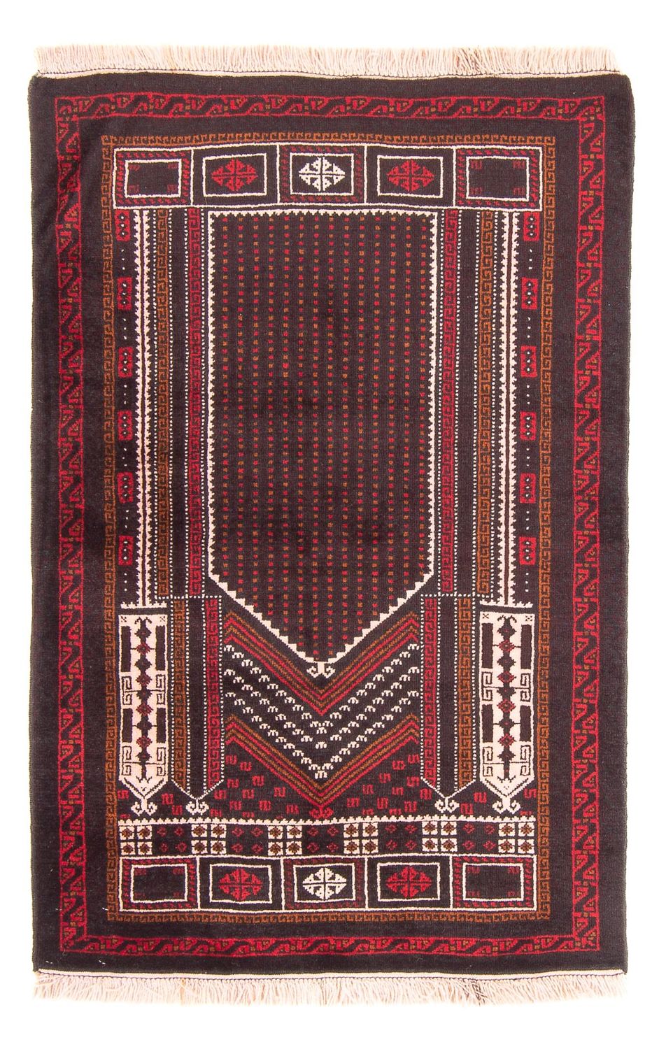 Baluch tapijt - Gebedskleed - 130 x 86 cm - donkerblauw