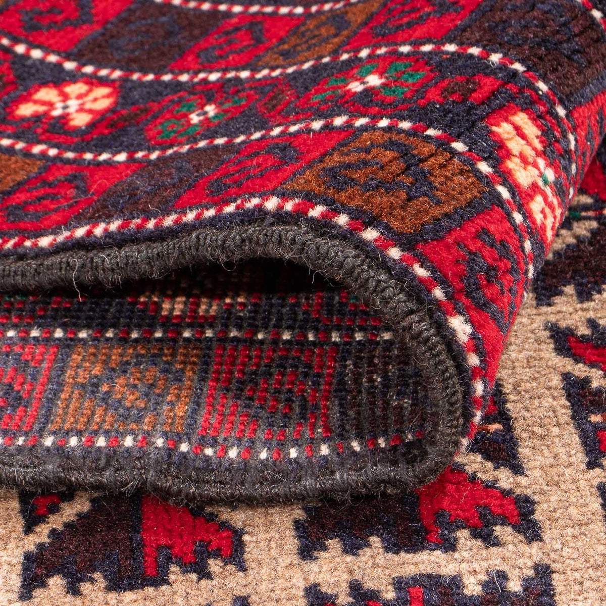 Baluch tapijt - Gebedskleed - 140 x 93 cm - beige