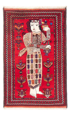 Baluch tapijt - 145 x 92 cm - rood