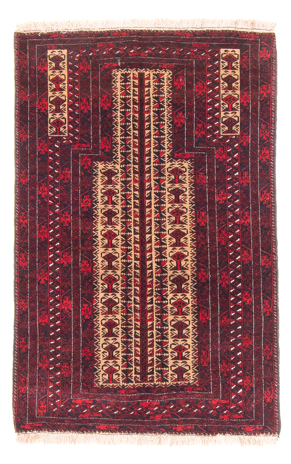 Baluch tapijt - Gebedskleed - 130 x 83 cm - beige