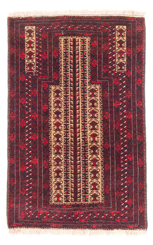 Baluch tapijt - Gebedskleed - 130 x 83 cm - beige