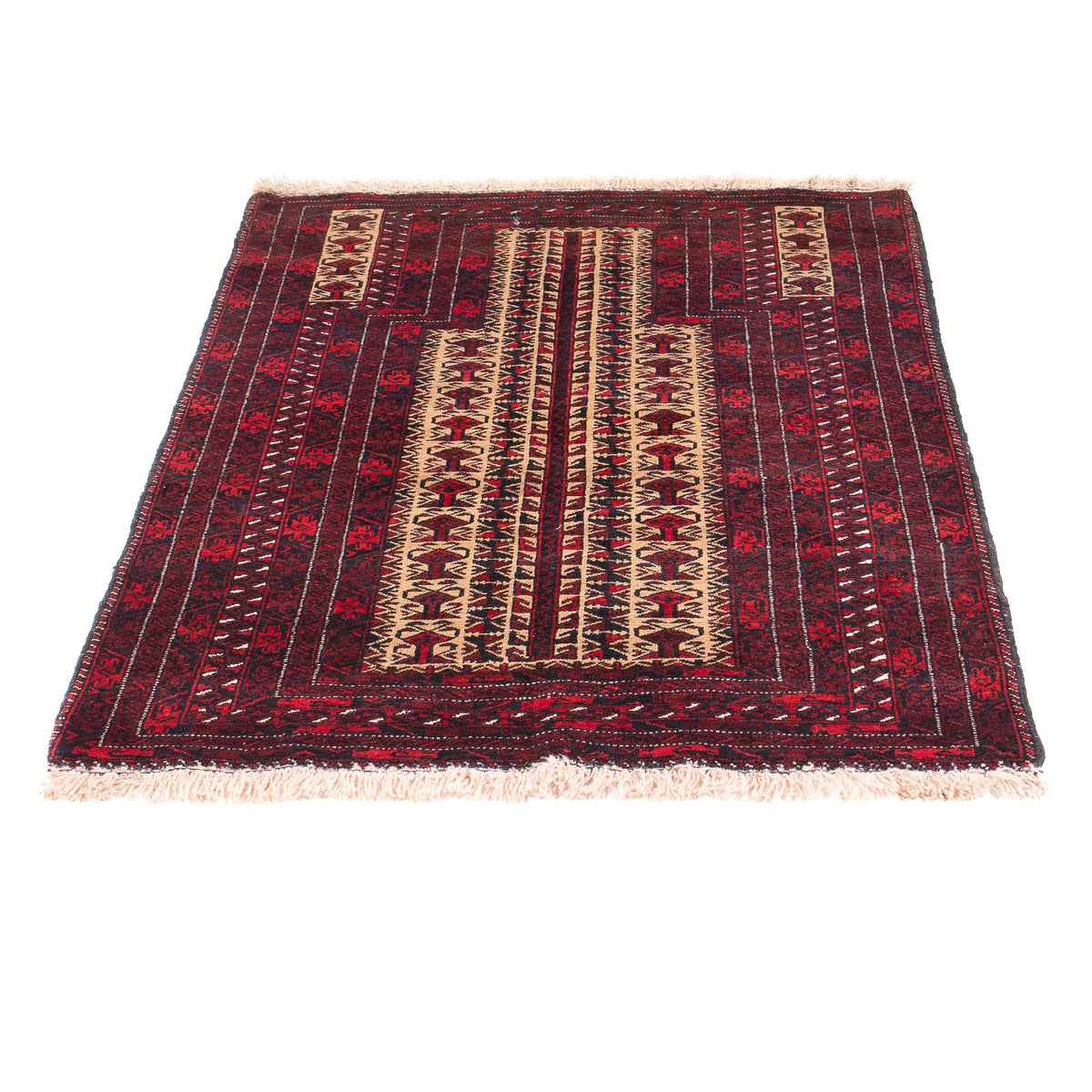 Baluch tapijt - Gebedskleed - 130 x 83 cm - beige