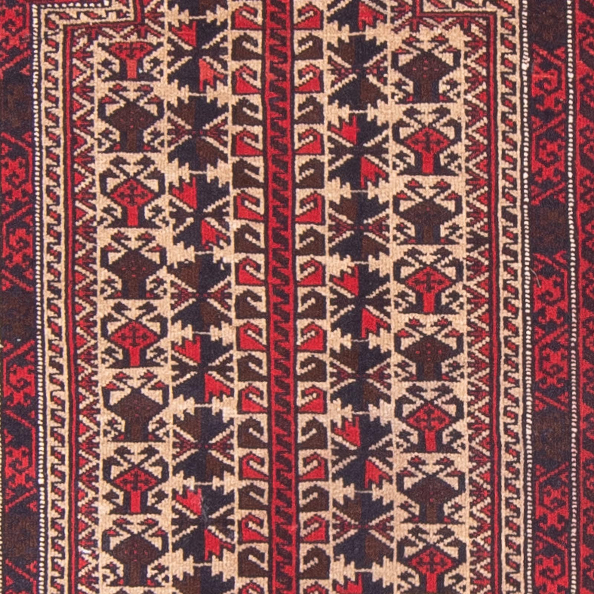 Baluch tapijt - Gebedskleed - 135 x 90 cm - beige