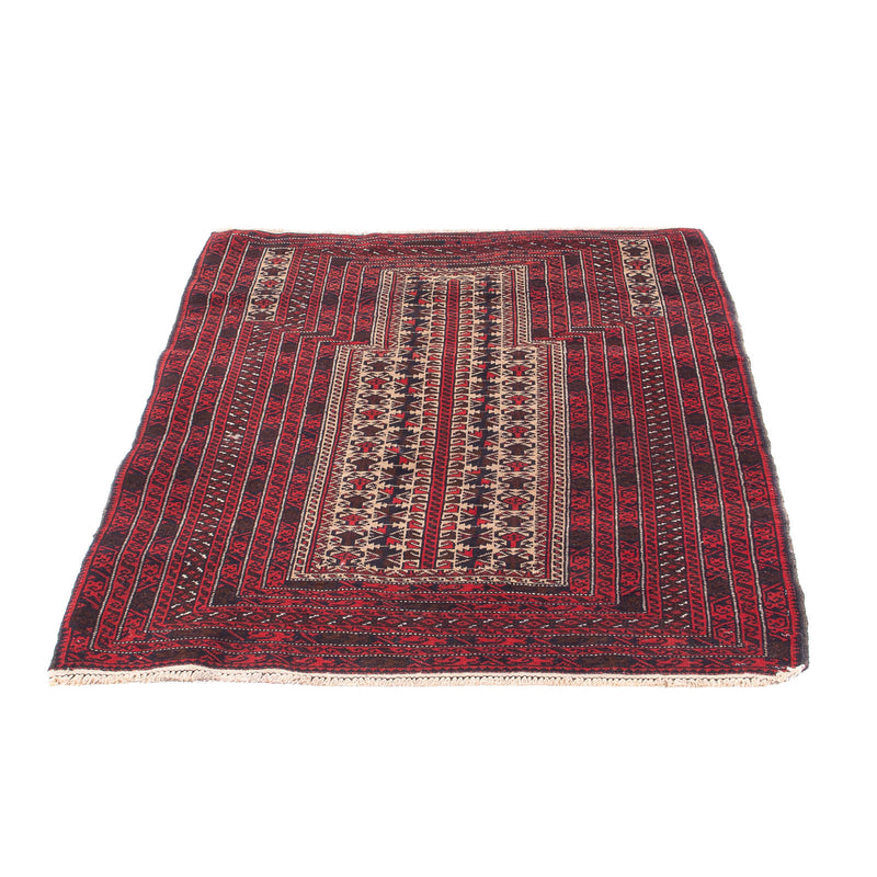 Baluch tapijt - Gebedskleed - 135 x 90 cm - beige