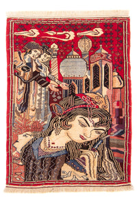 Baluch tapijt - 124 x 89 cm - veelkleurig