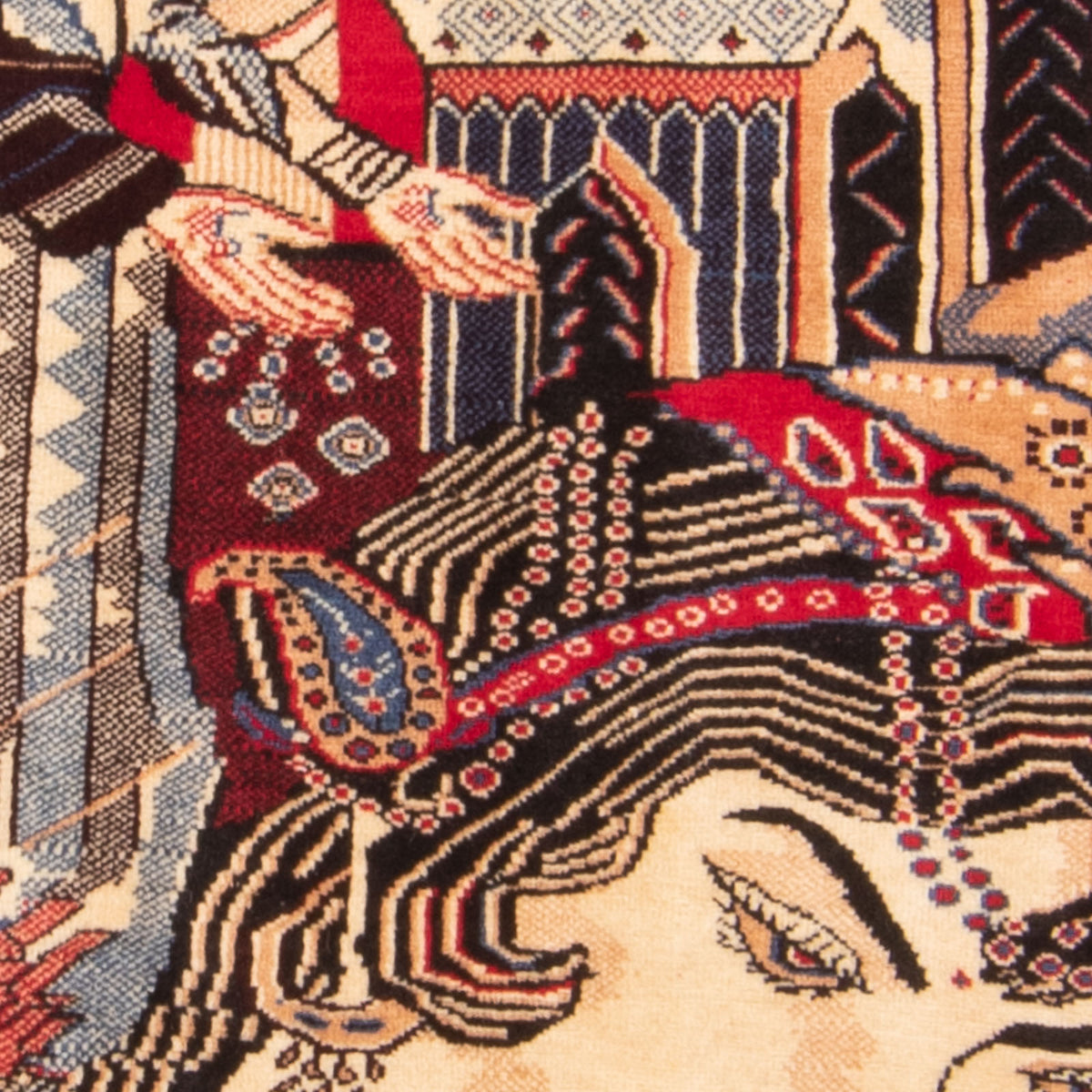 Baluch tapijt - 124 x 89 cm - veelkleurig