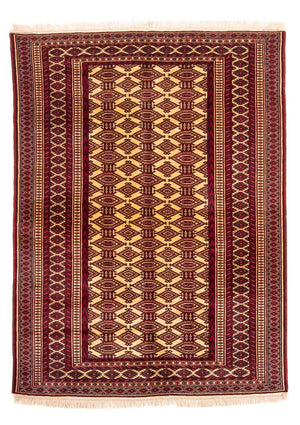 Turkaman tapijt - 176 x 128 cm - beige