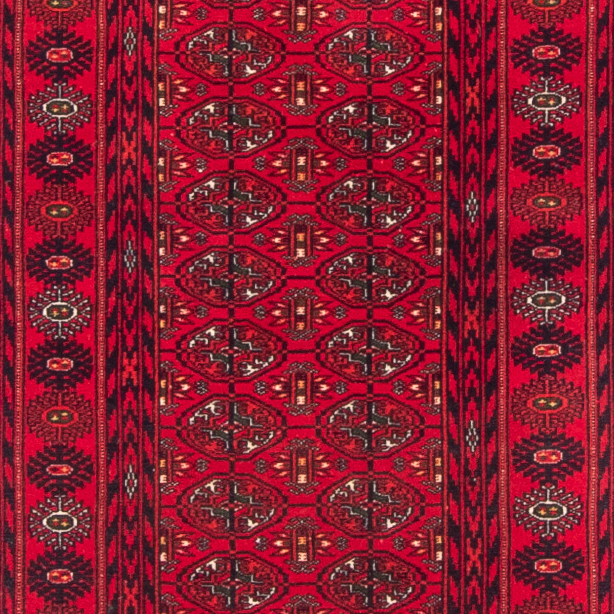 Loper Afghaans tapijt - 200 x 80 cm - rood