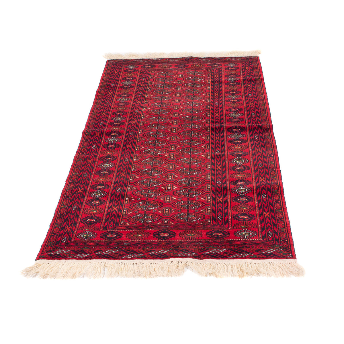 Loper Afghaans tapijt - 200 x 80 cm - rood