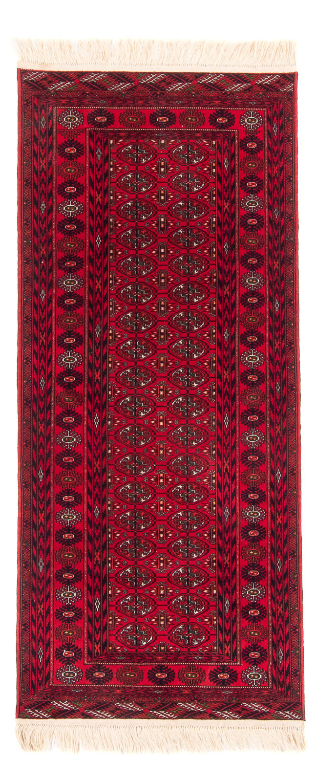 Loper Afghaans tapijt - 190 x 82 cm - rood