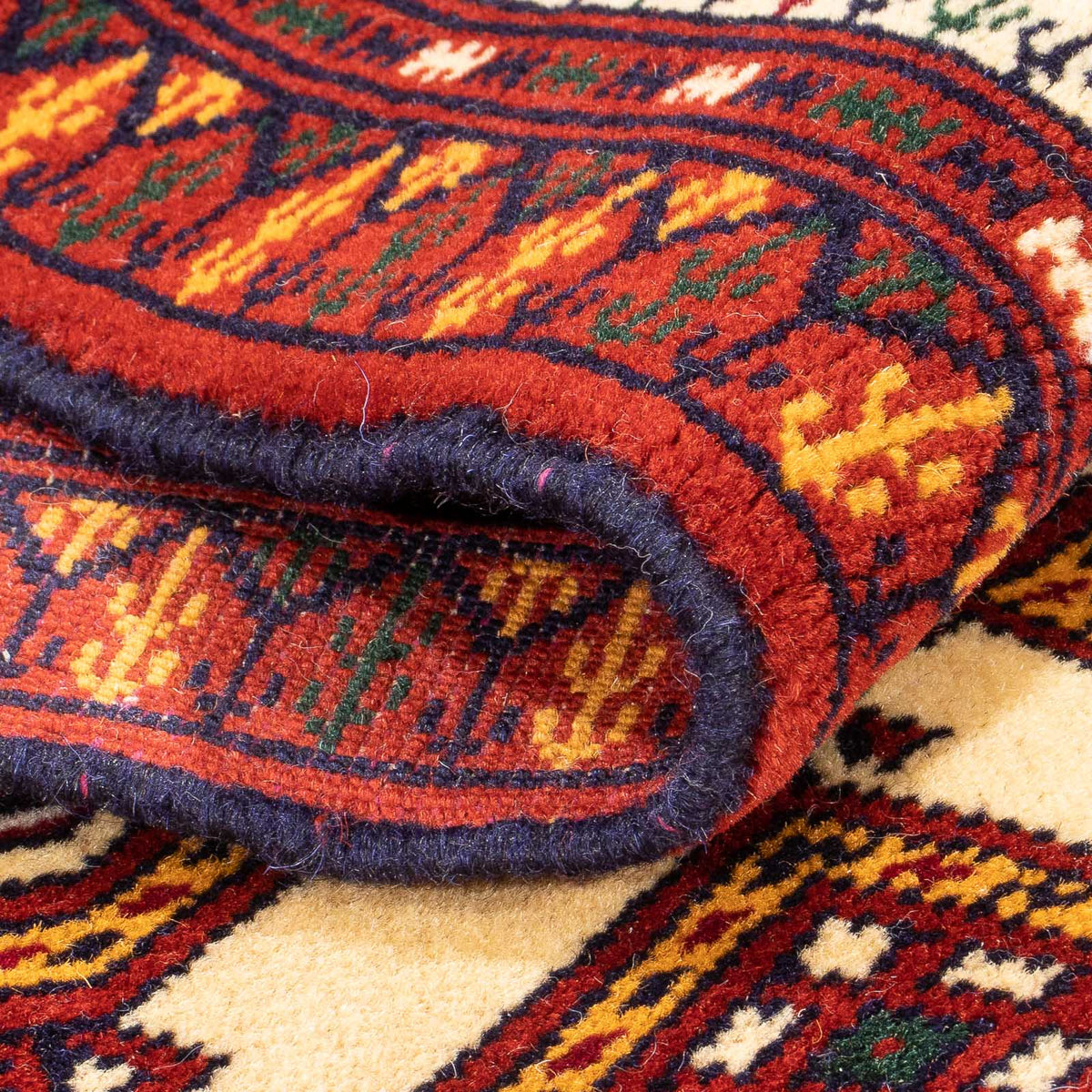 Loper Turkaman tapijt - 176 x 85 cm - beige