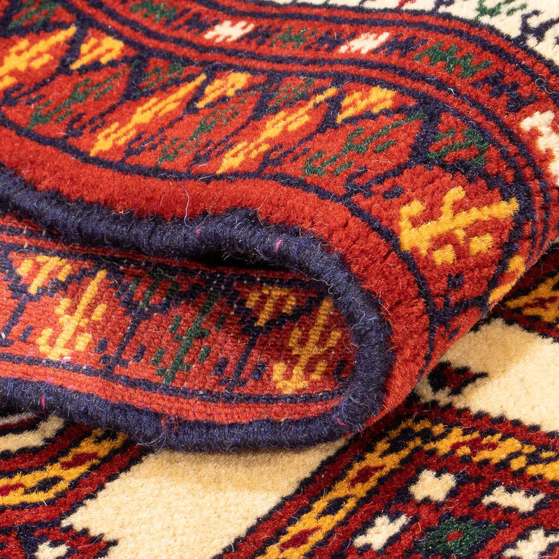 Loper Turkaman tapijt - 176 x 85 cm - beige