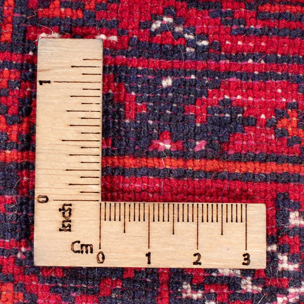 Loper Afghaans tapijt - 258 x 85 cm - rood