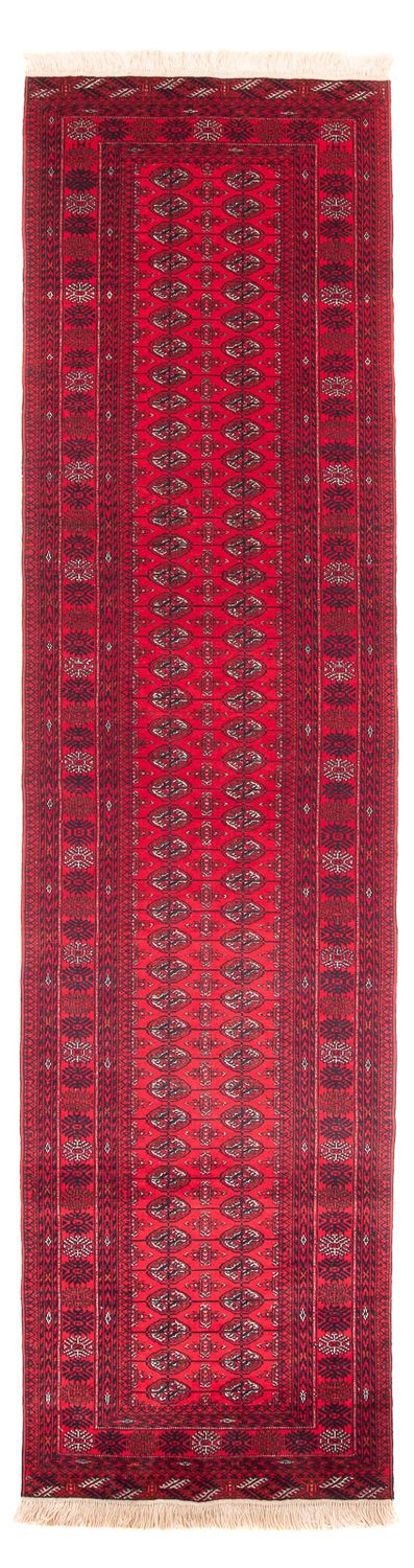 Loper Afghaans tapijt - Bukhara - 380 x 90 cm - rood