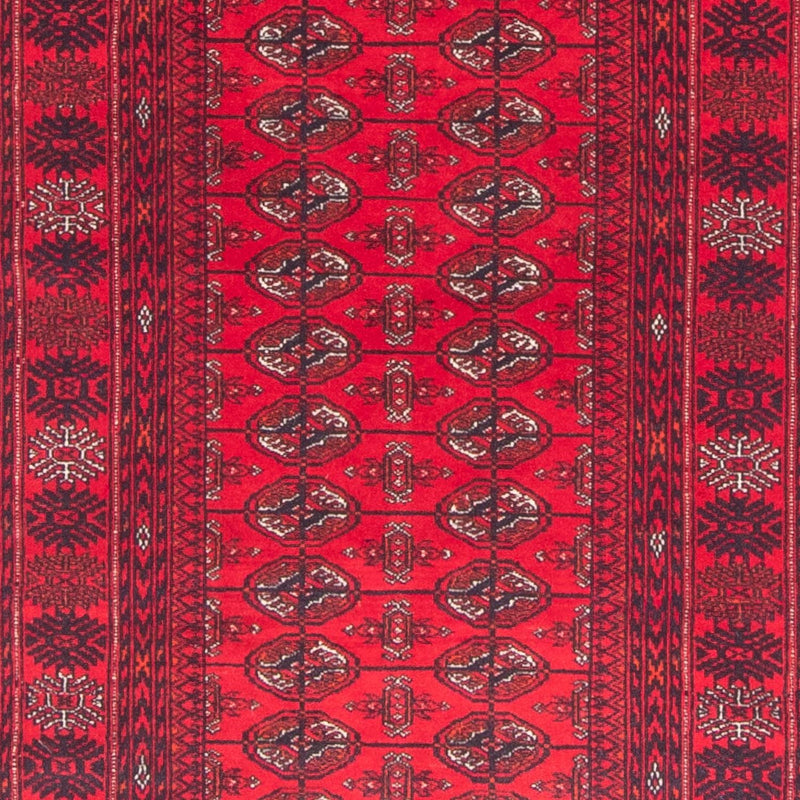 Loper Afghaans tapijt - Bukhara - 380 x 90 cm - rood
