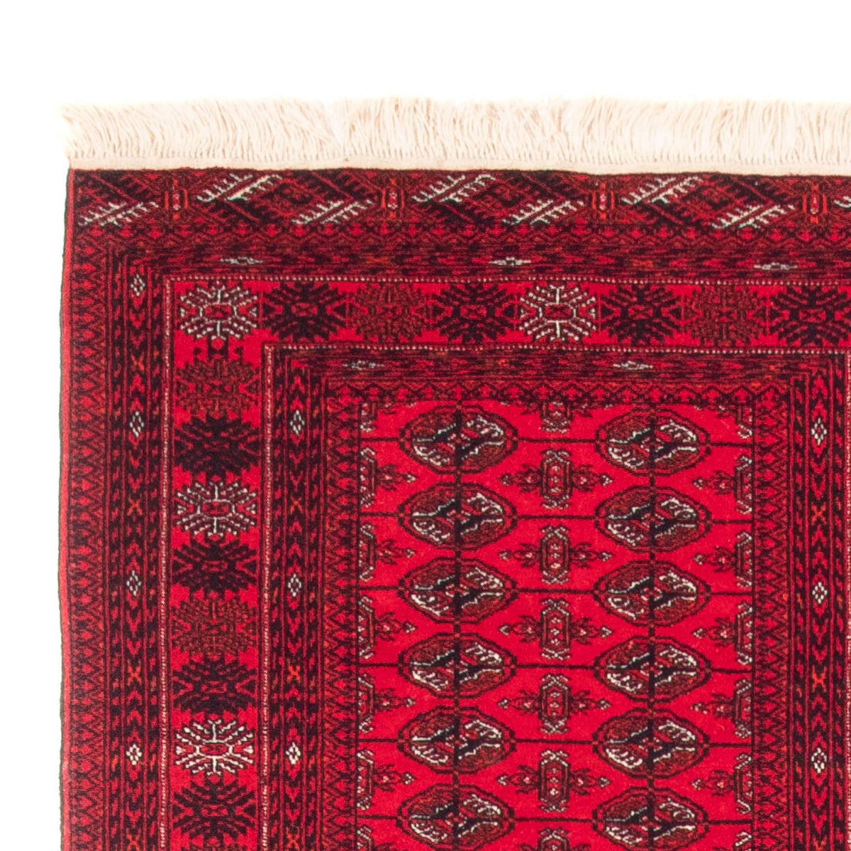 Loper Afghaans tapijt - Bukhara - 380 x 90 cm - rood