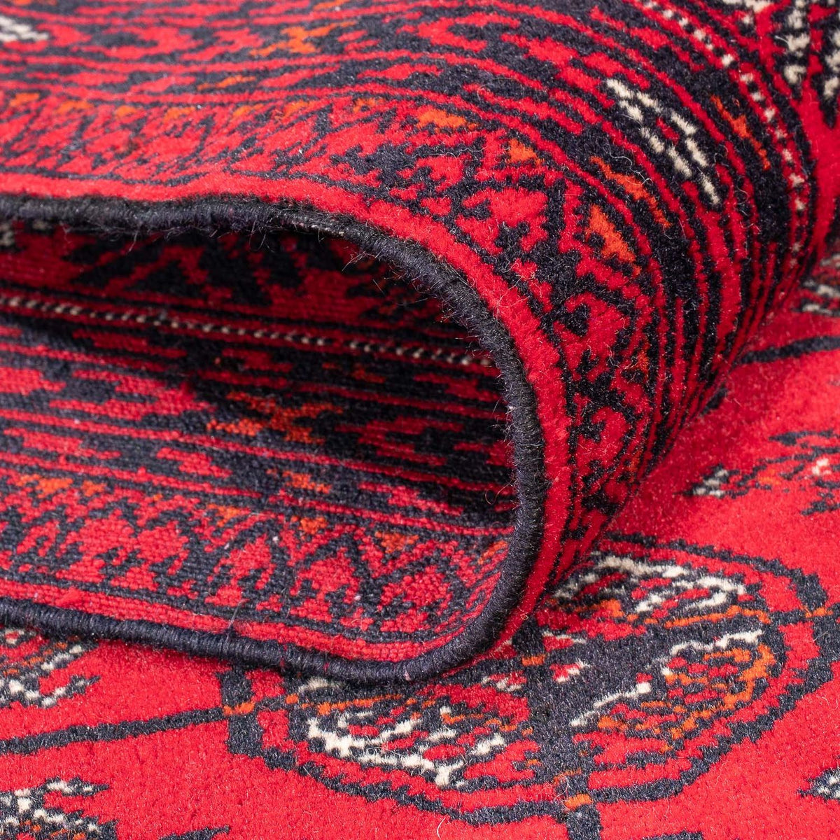 Loper Afghaans tapijt - Bukhara - 380 x 90 cm - rood