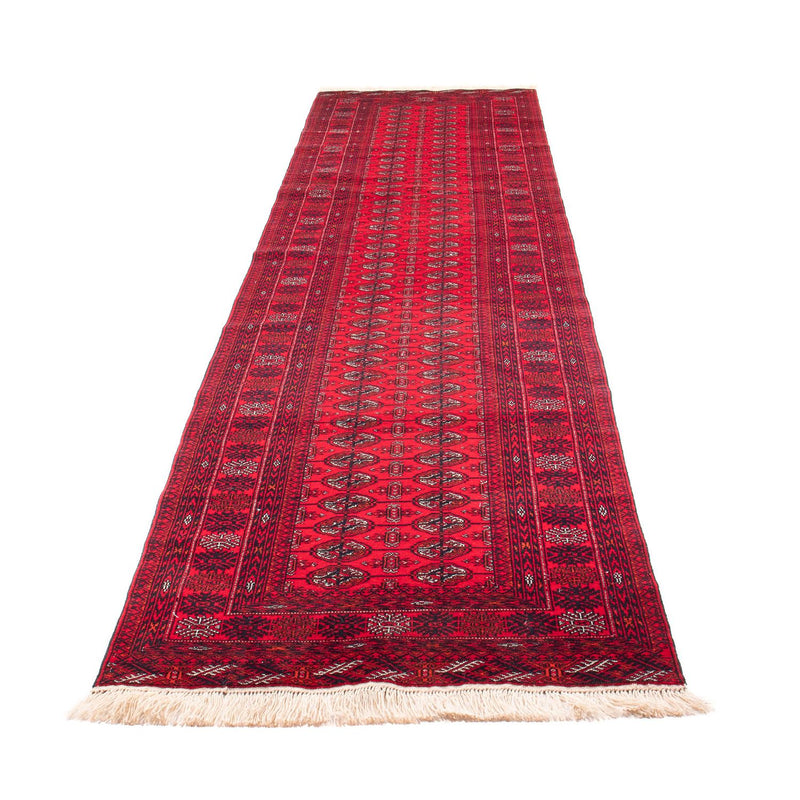 Loper Afghaans tapijt - Bukhara - 380 x 90 cm - rood
