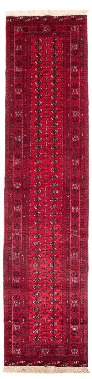 Loper Afghaans tapijt - Bukhara - 377 x 90 cm - rood