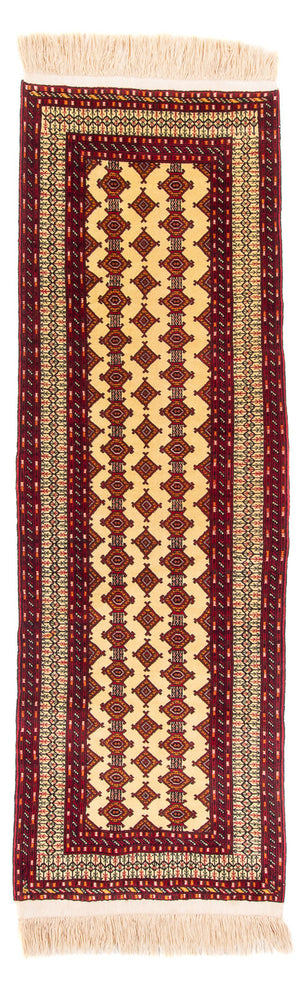 Loper Turkaman tapijt - 305 x 85 cm - beige