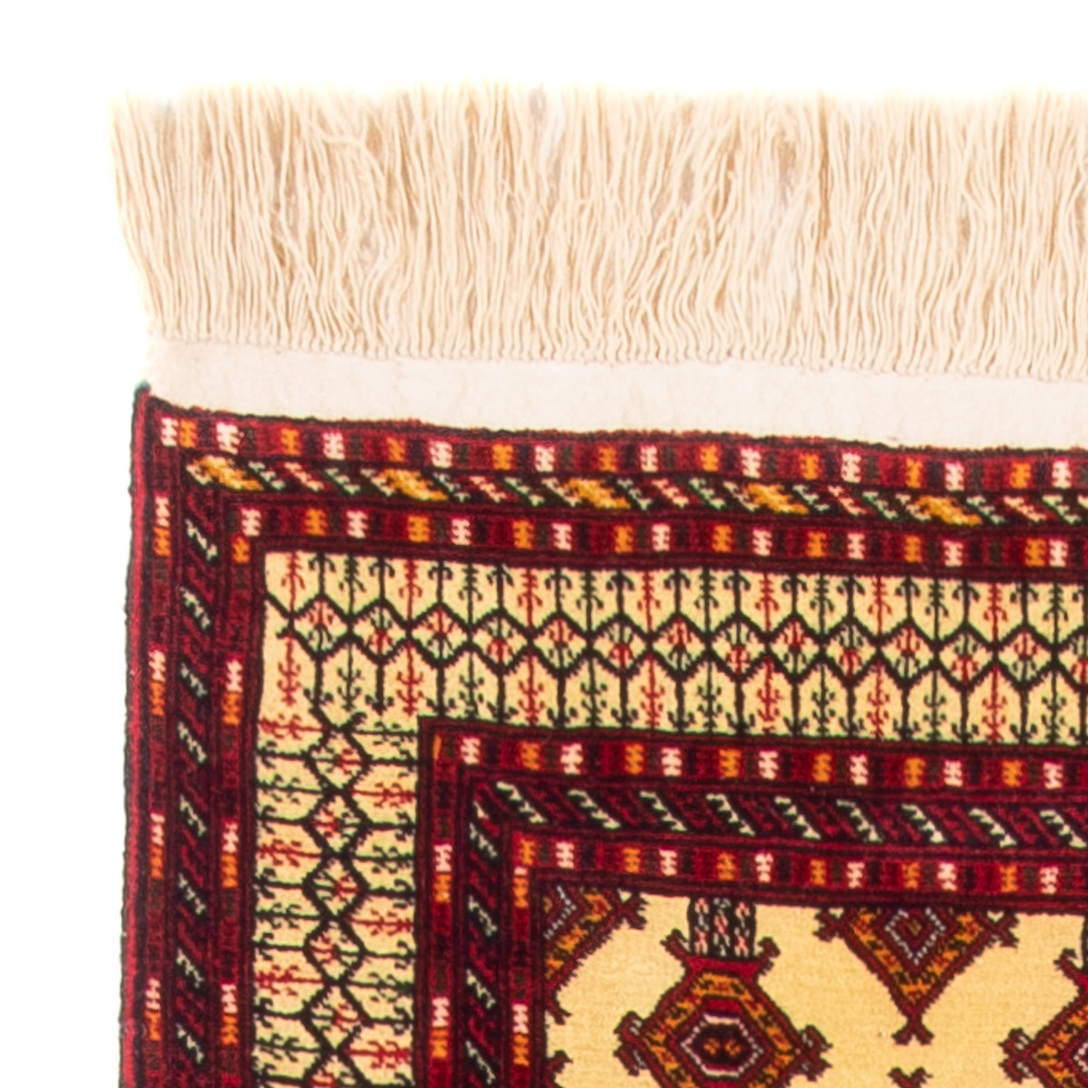 Loper Turkaman tapijt - 305 x 85 cm - beige