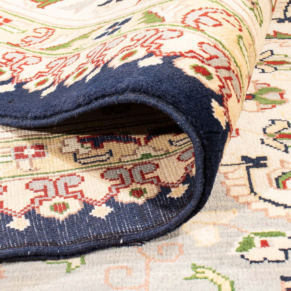 Afghaans tapijt - 389 x 296 cm - donkerblauw