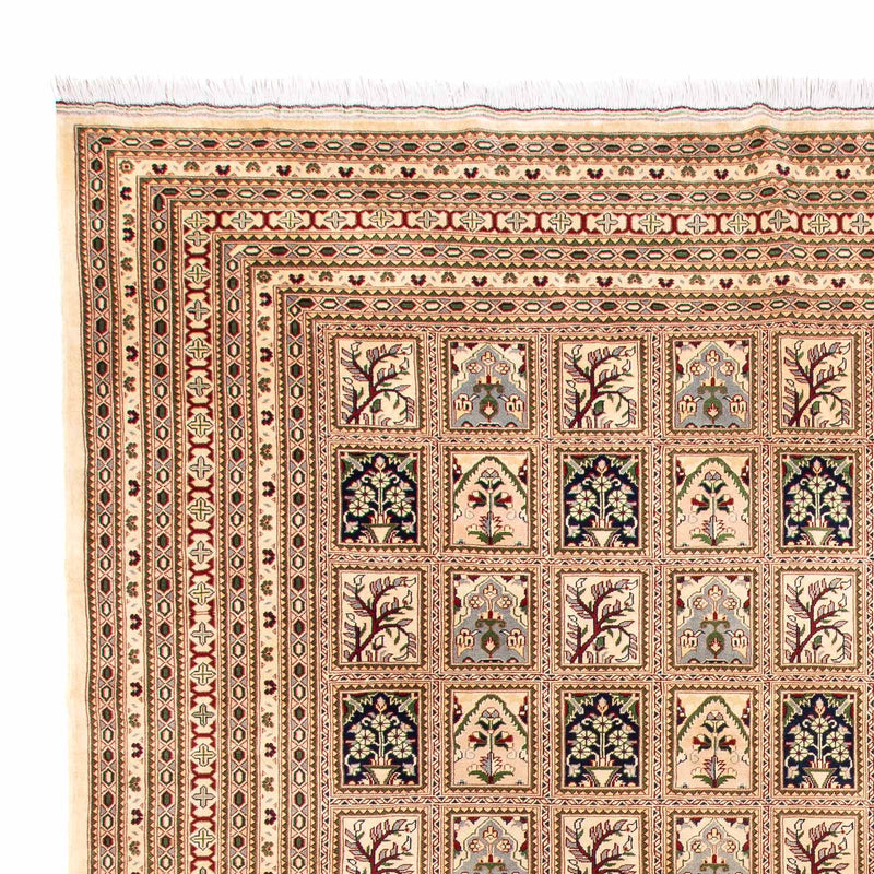 Afghaans tapijt - 400 x 296 cm - beige