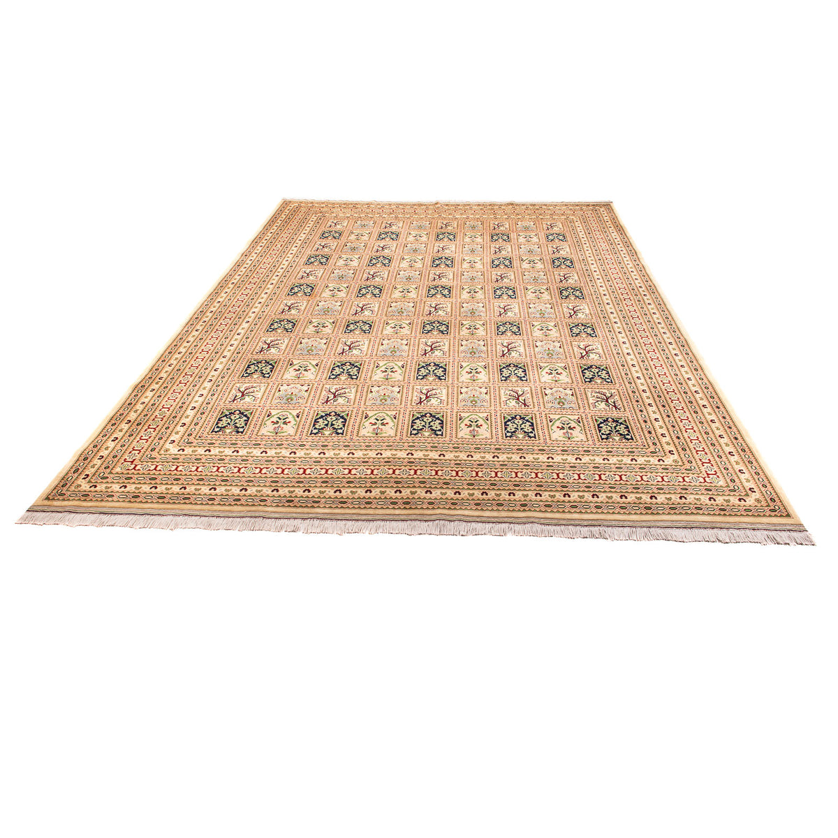 Afghaans tapijt - 400 x 296 cm - beige