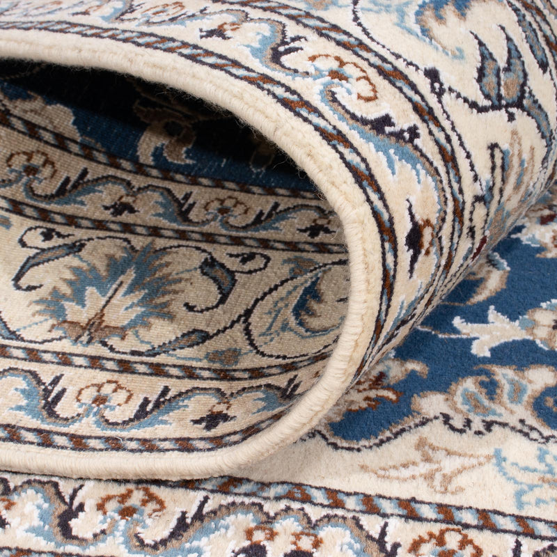 Perzisch tapijt - Nain - Koninklijk - 190 x 149 cm - blauw