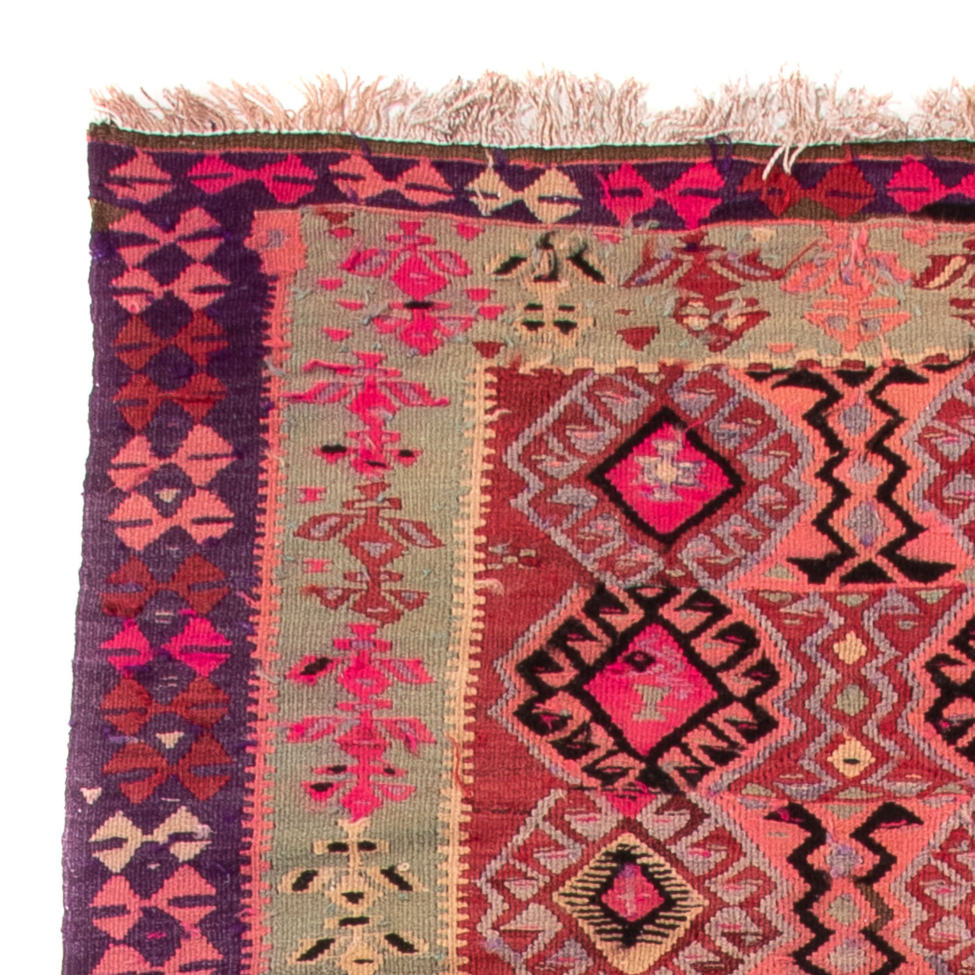 Antiek kilim Tapijt 374x129cm