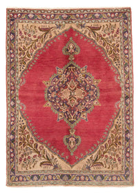 Perzisch tapijt - Tabriz - 203 x 145 cm - rood