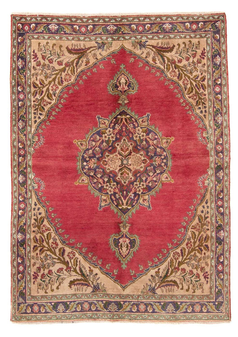 Perzisch tapijt - Tabriz - 203 x 145 cm - rood