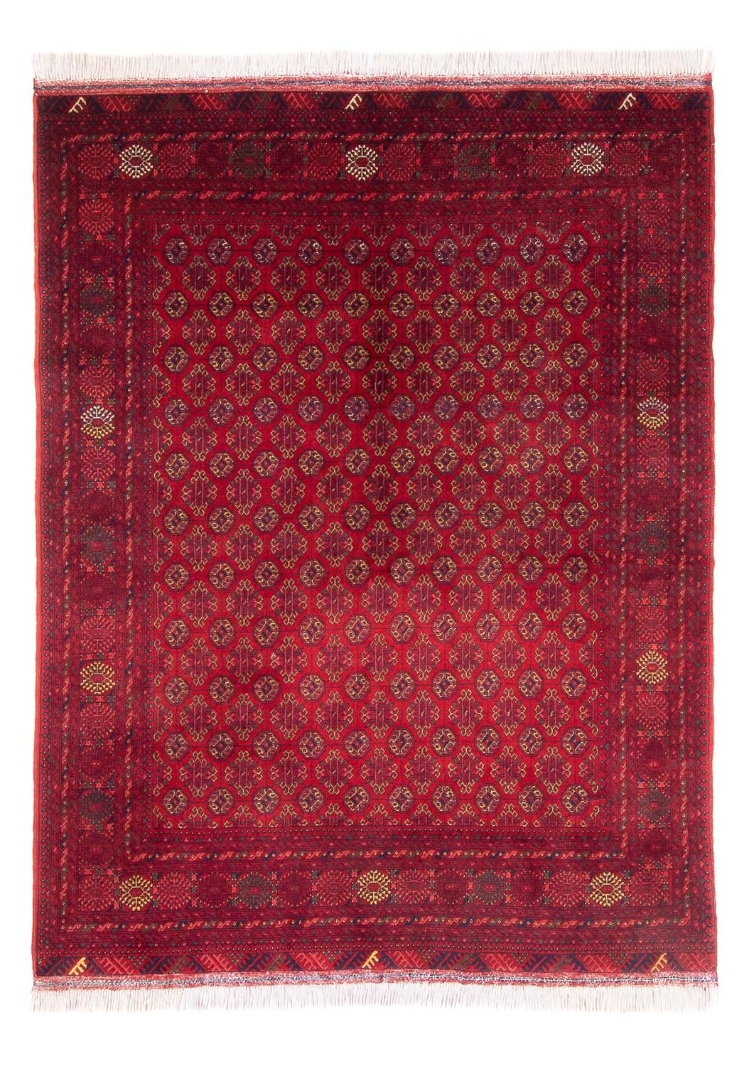 Afghaans tapijt - 193 x 148 cm - rood