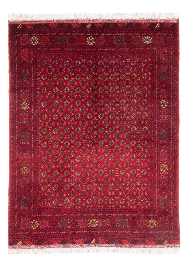 Afghaans tapijt - 193 x 148 cm - rood