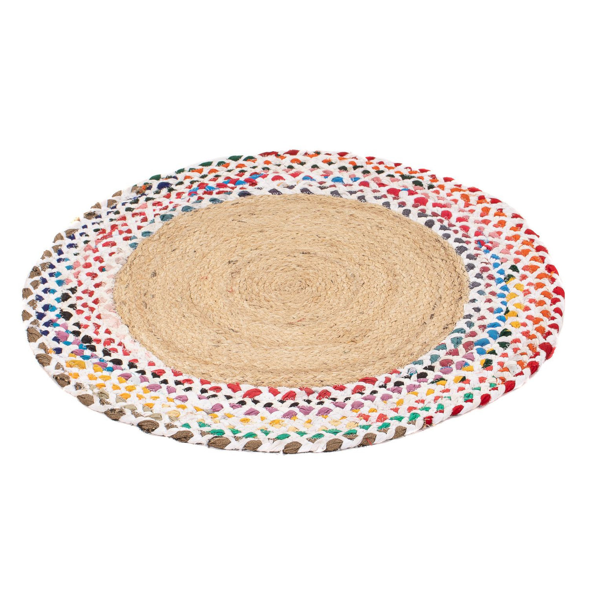 Sisal tapijt rond  - 60 x 60 cm - veelkleurig