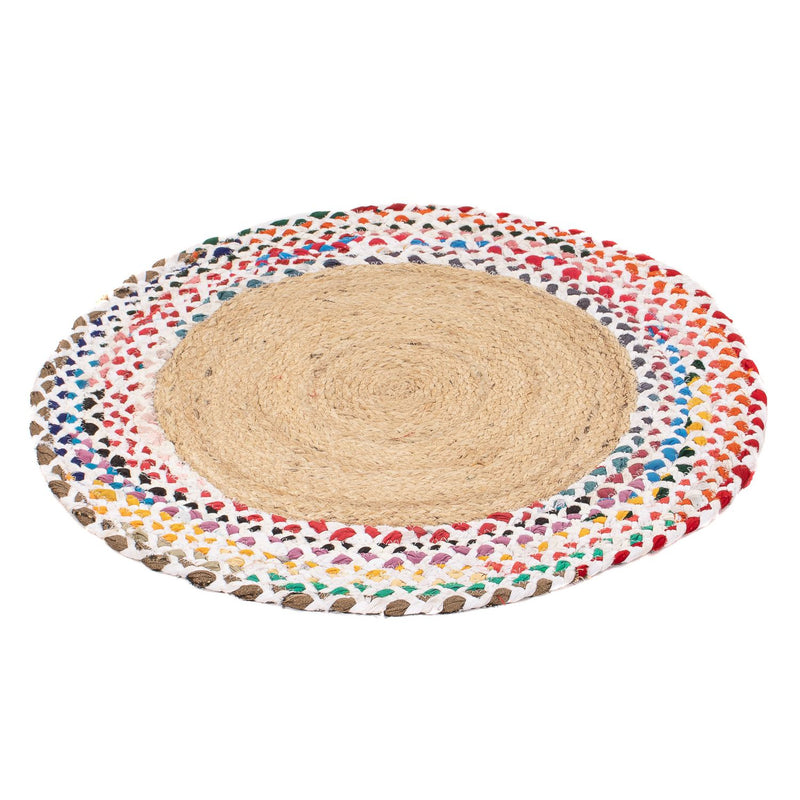 Sisal tapijt rond  - 60 x 60 cm - veelkleurig