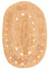 Sisal tapijt ovaal  - 91 x 61 cm - natuur