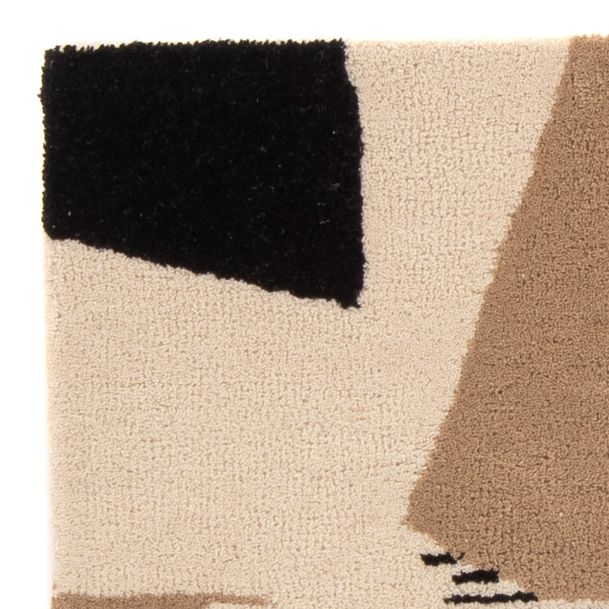 Wollen tapijt - 90 x 60 cm - beige