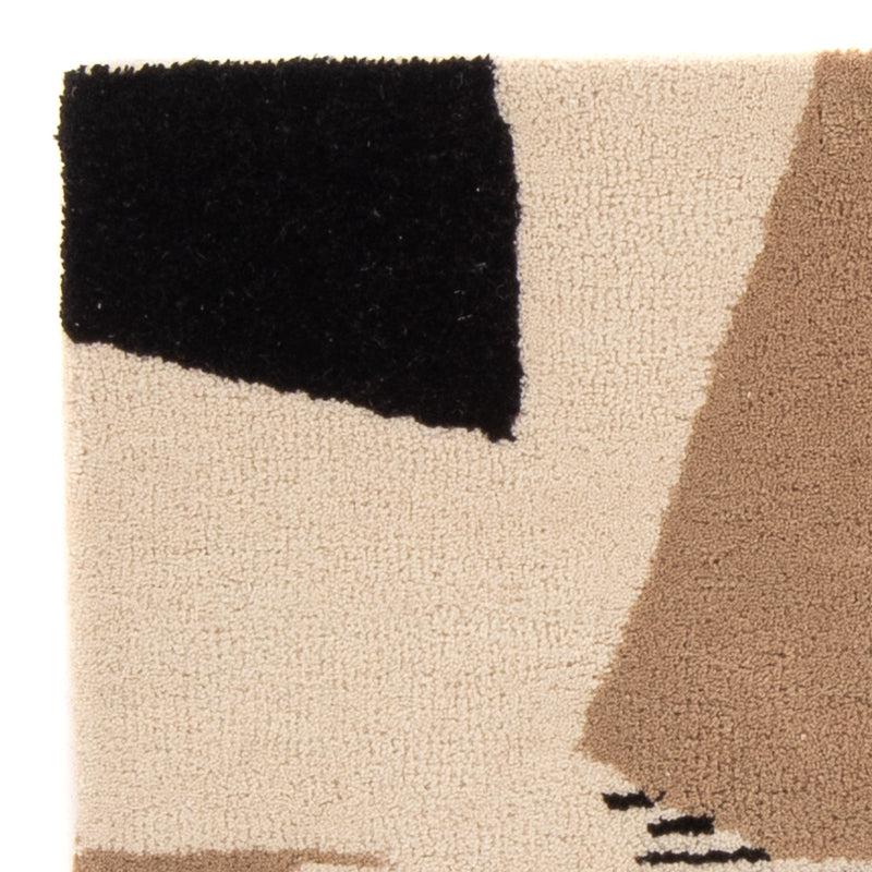 Wollen tapijt - 90 x 60 cm - beige