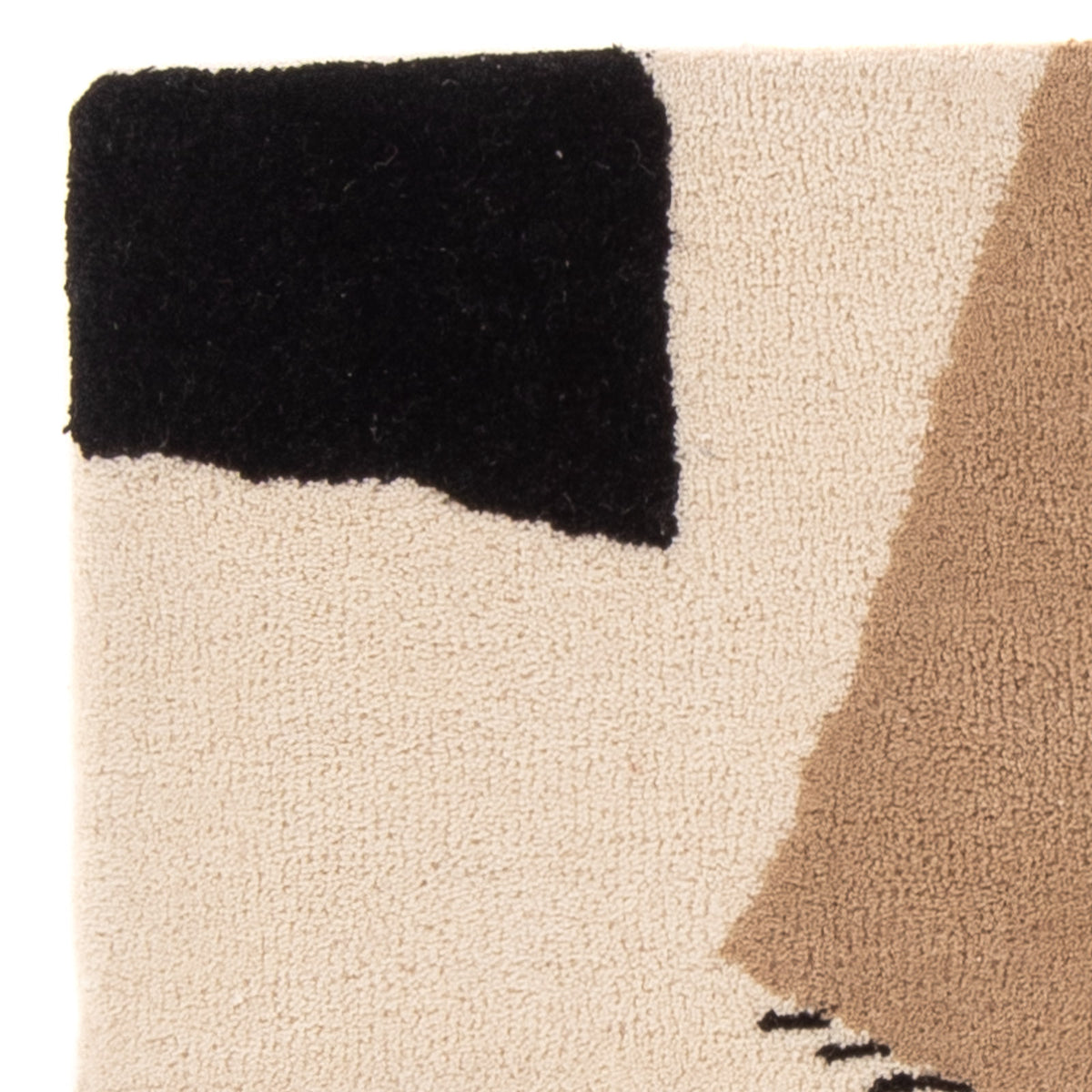 Wollen tapijt - 90 x 60 cm - beige