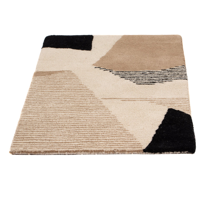Wollen tapijt - 90 x 60 cm - beige