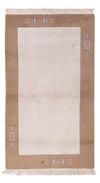 Nepal tapijt 90x160cm - Wollen tapijt - Rechthoekig / Crème / 90 x 160 cm Rechthoekig