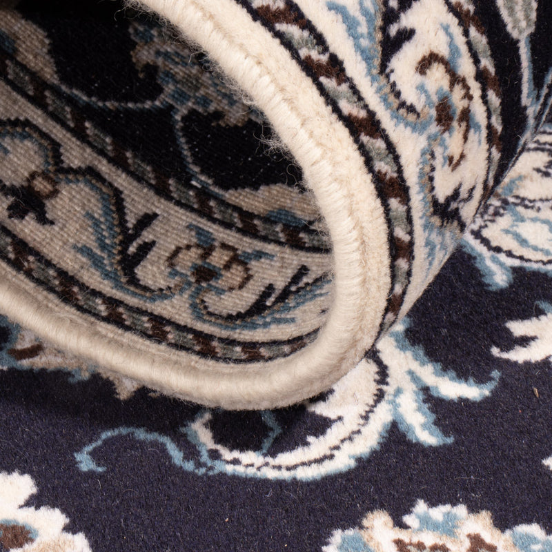 Perzisch tapijt - Nain - 130 x 70 cm - donkerblauw