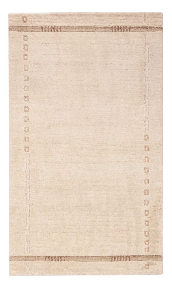 Loper Nepal tapijt - 155 x 91 cm - crème