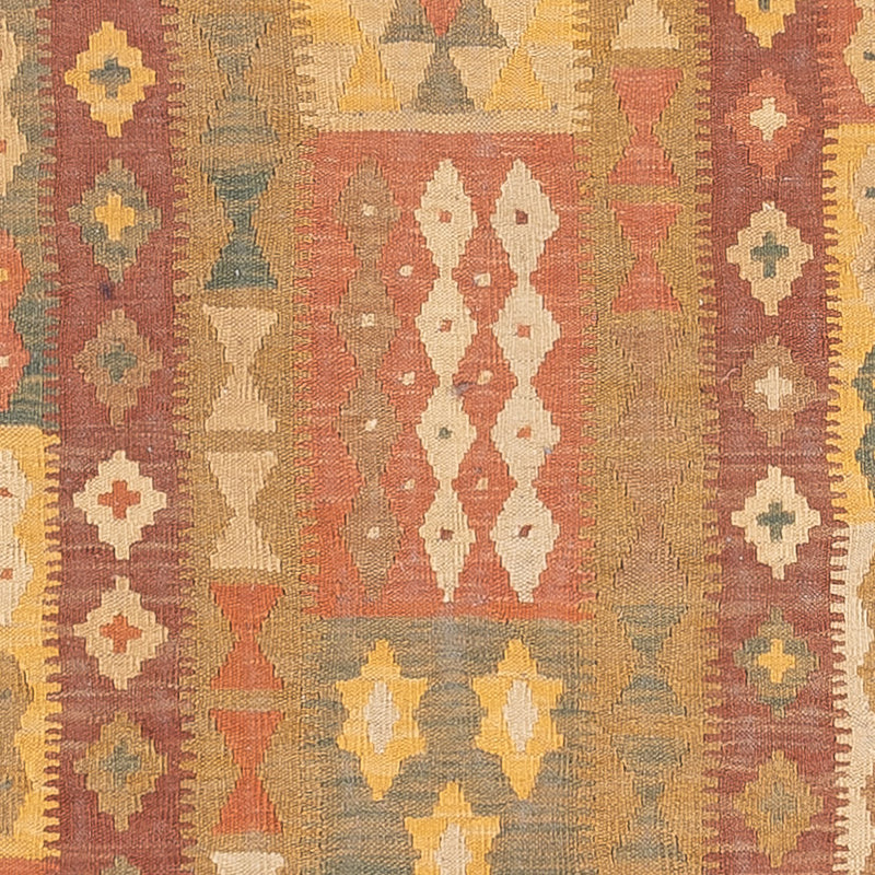 Loper Kelim tapijt - Splash - 315 x 95 cm - veelkleurig